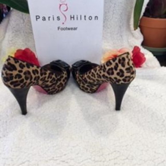 Stylish Animal Print Open Toe Platform Heels 6.5M - Picture 4 of 6